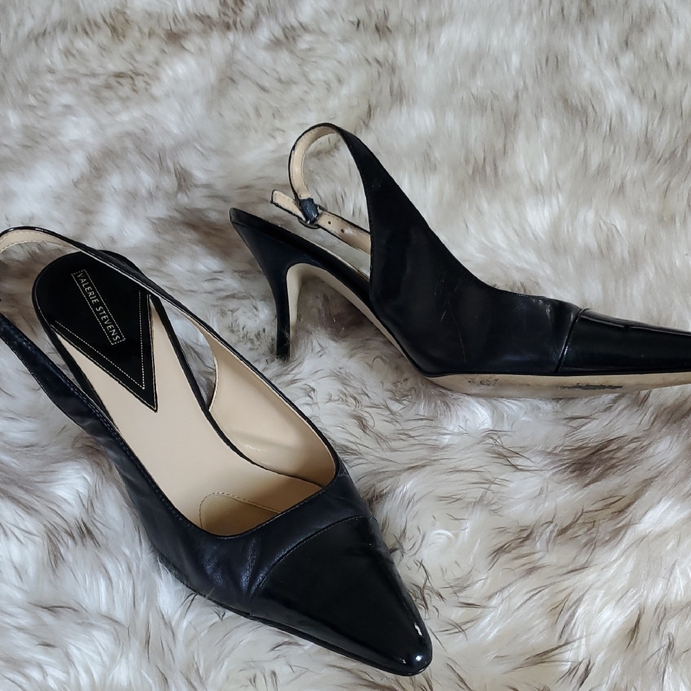 Elegant Black Slingback Heels